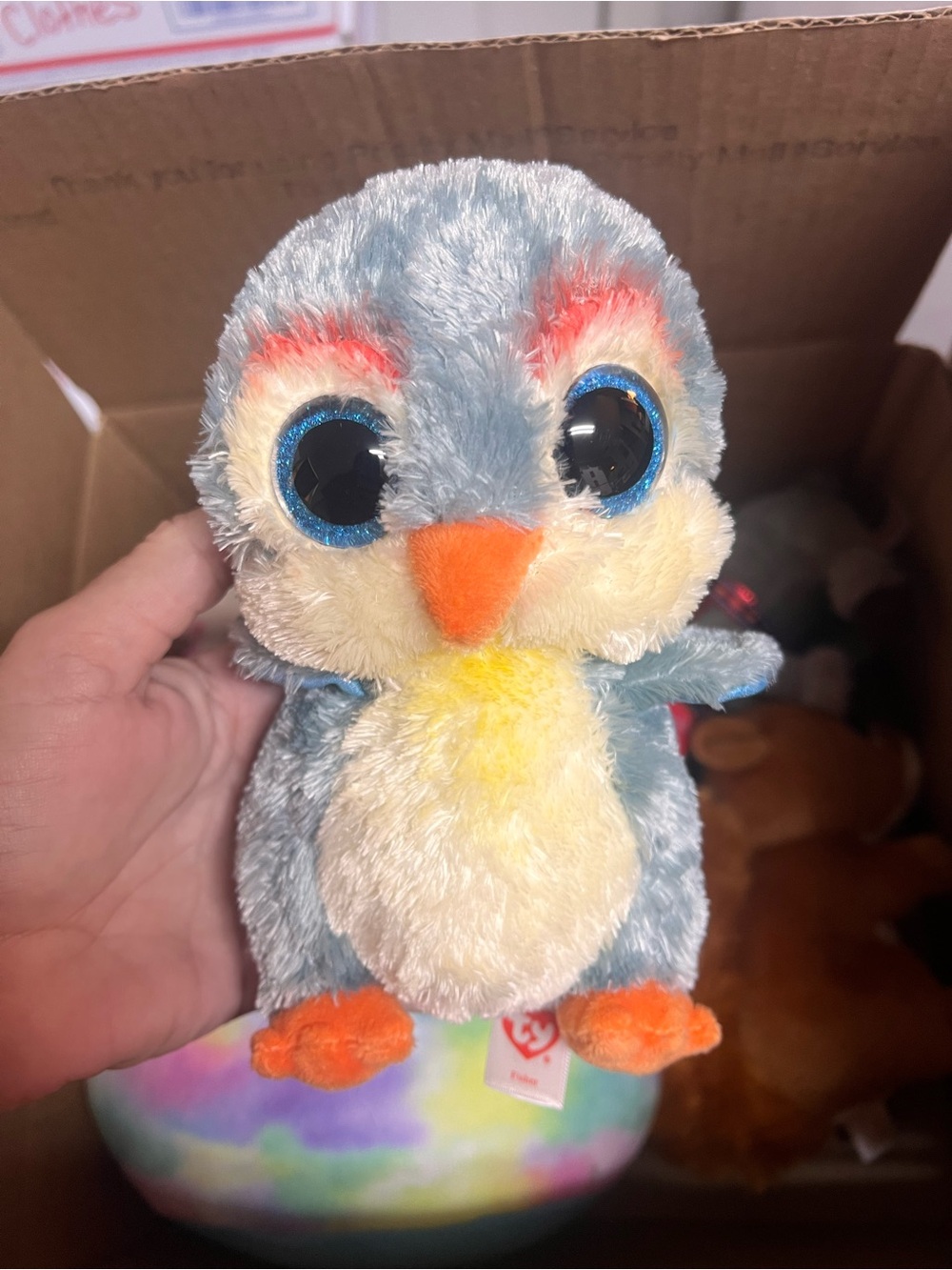 Blue Plush Penguin Stuffed Animal